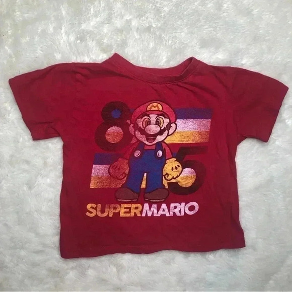 Super Mario  T-Shirt Red Size 5T - Picture 1 of 15